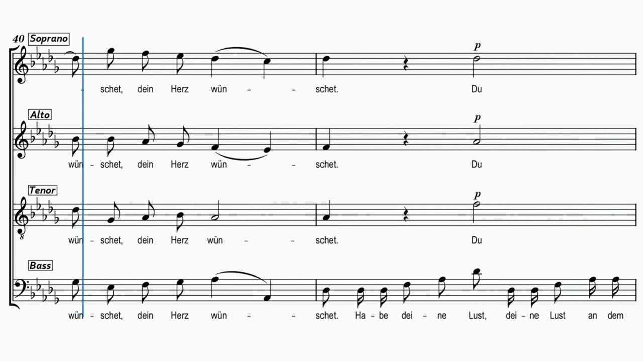 [Soprano]Homilius, HoWV V.42 [D flat major], Habe deine Lust dem Herrn