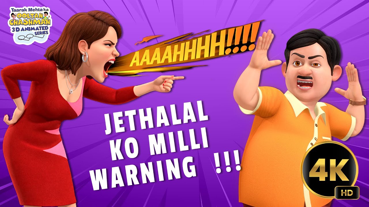 Babita Ne Di Jethalal Ko Warning  | Hindi | Babita Ji Angry Bird Animation #hindi #animation #3d