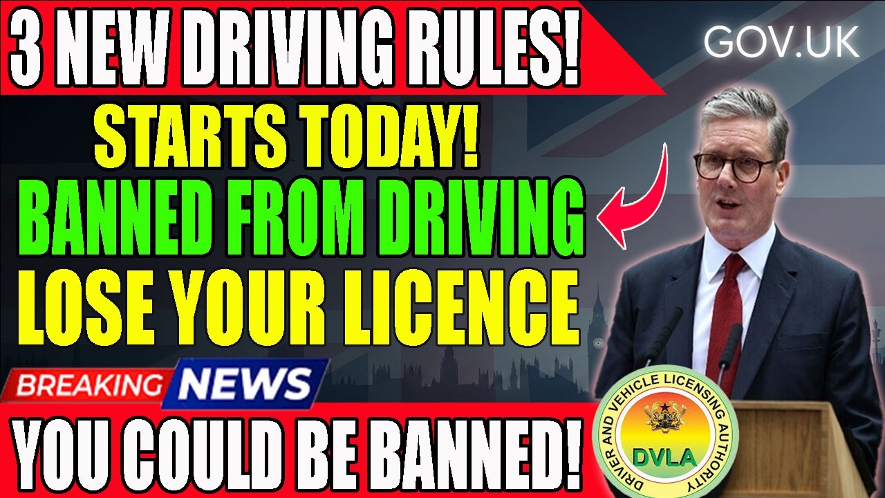 🚨 Внимание, водители Великобритании! Сегодня вступают в силу 3 новых правила DVLA (Агентства по л...