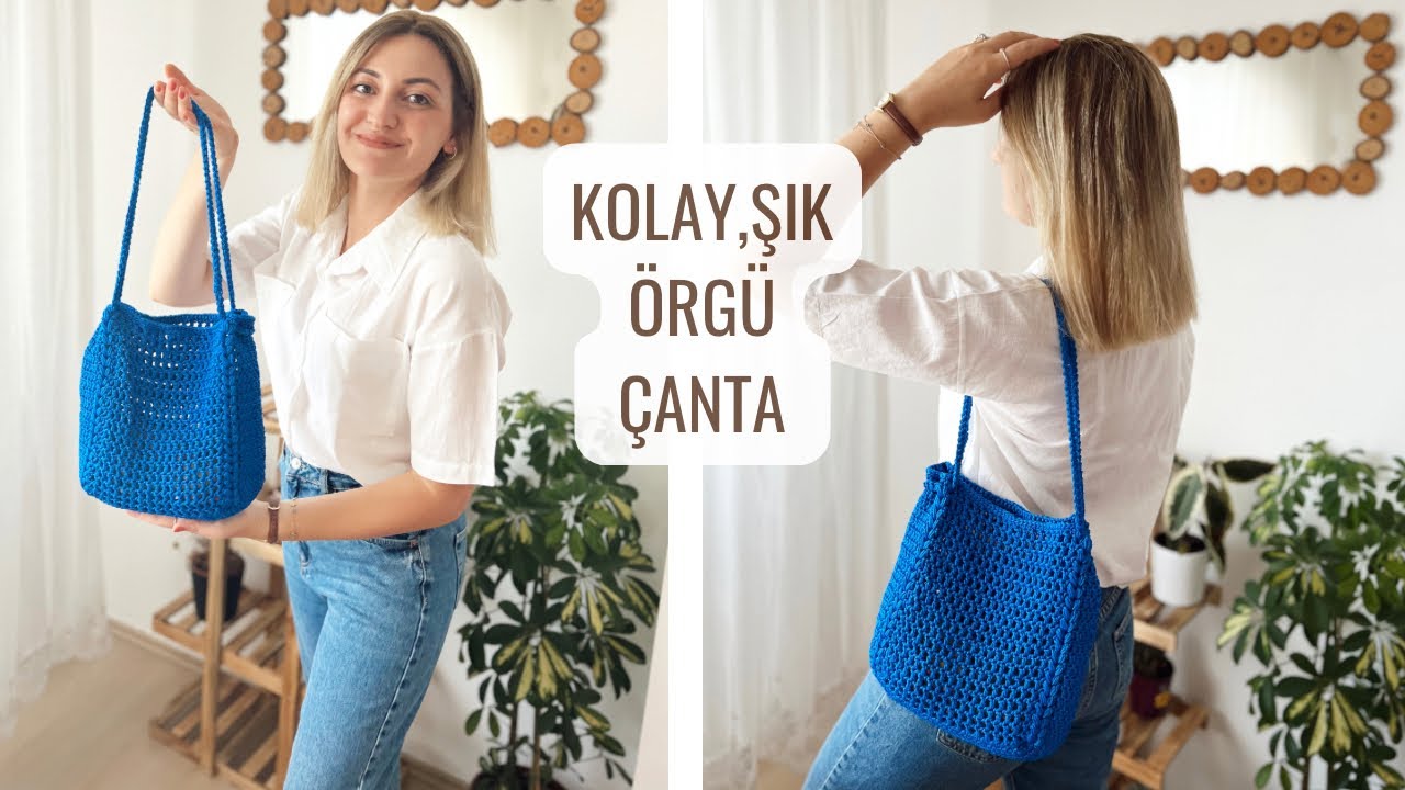 KOLAY,ŞIK ÇANTA YAPIMI 🌸 ÖRGÜ ÇANTA YAPIMI | HERKESİN ARADIĞI O MODEL #crochetbag