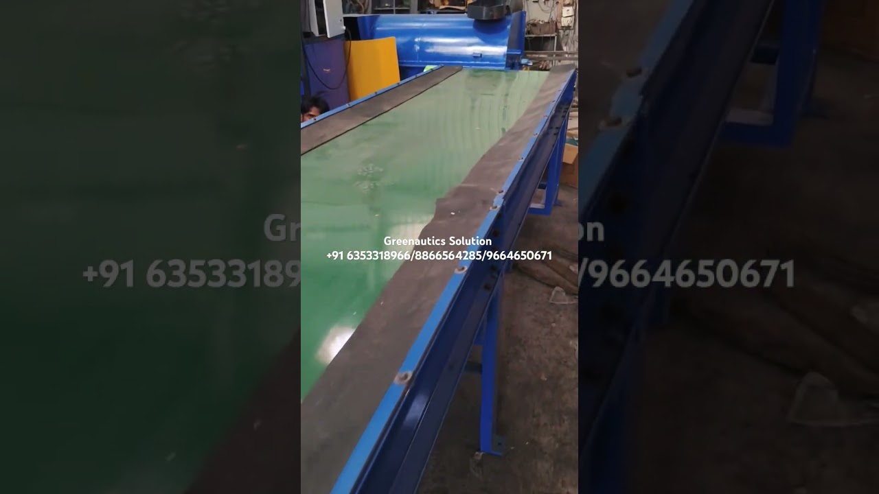 Segregation conveyer for MRF plant, Greenautics Solution, Ahmedabad, Gujarat, India #machine