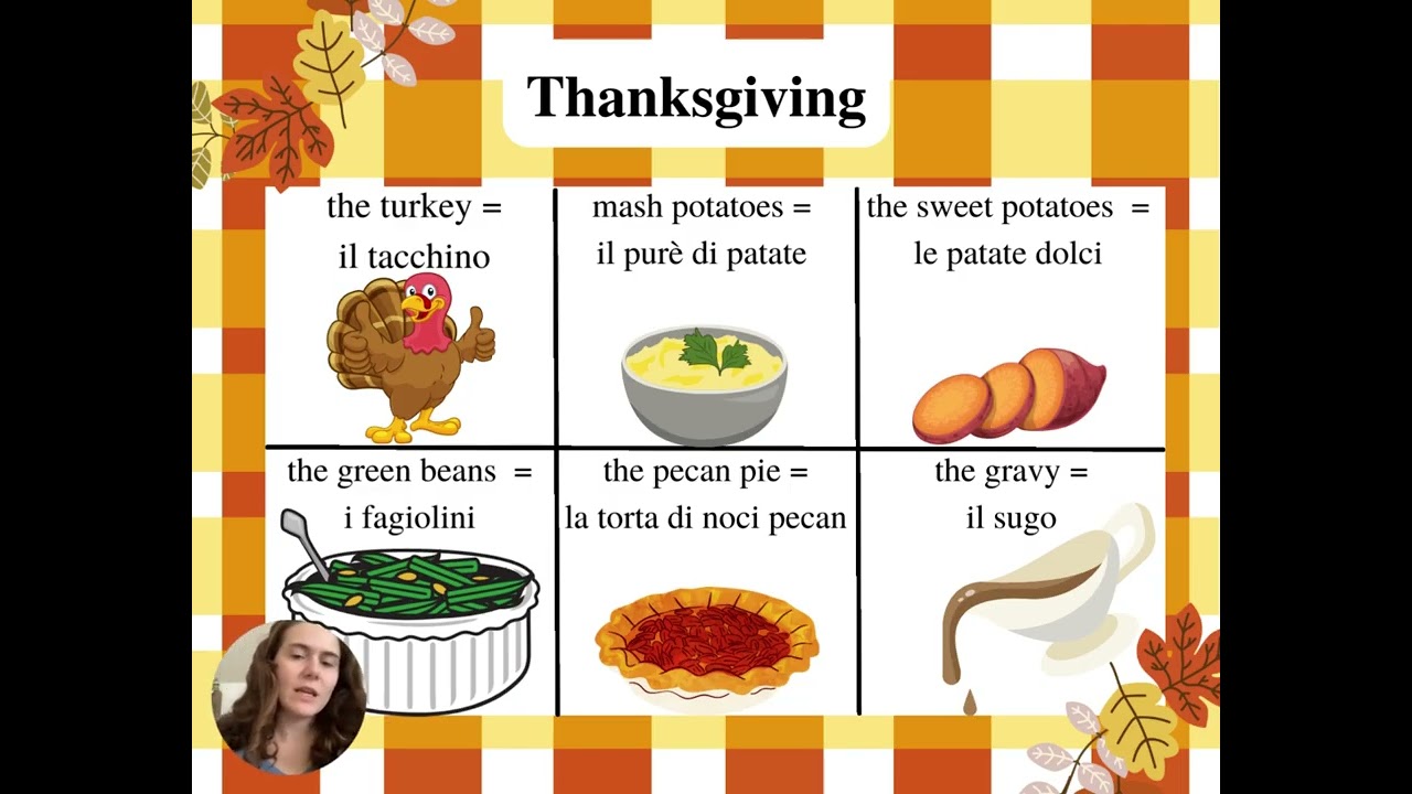 Let's learn Thanksgiving Vocabulary in Italian