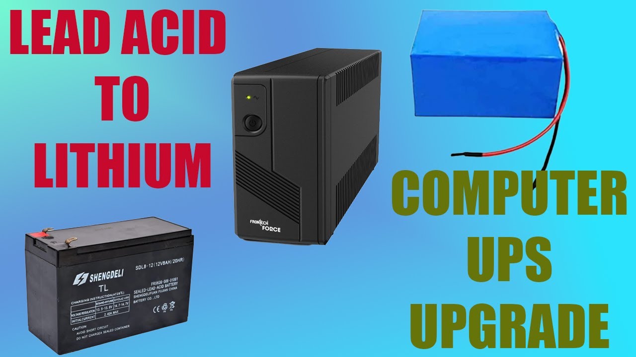 Lithium UPS for Computer or Router CCTV | Lead Acid to Lithium Upgrade | 12v 12ah LFP4