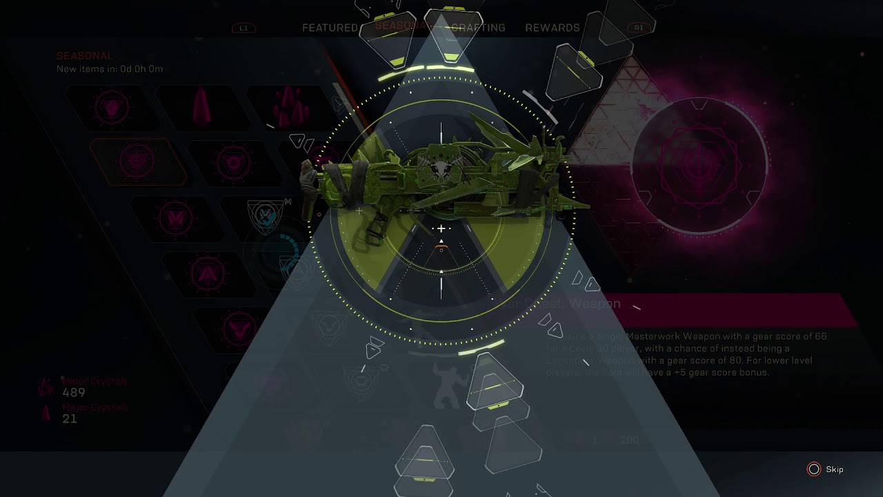 Anthem - 4 legendary weapon chest in a row