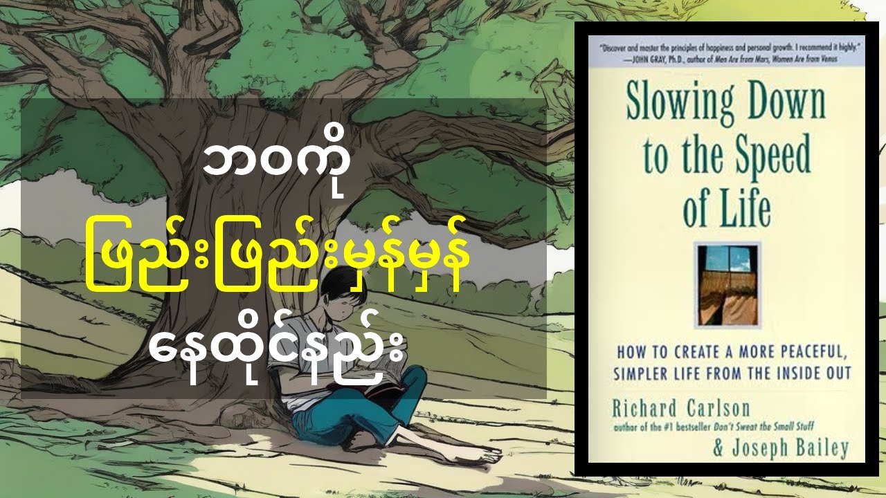 ဘဝကို ဖြည်းဖြည်းမှန်မှန် နေထိုင်နည်း - စာအုပ်အနှစ်ချုပ်