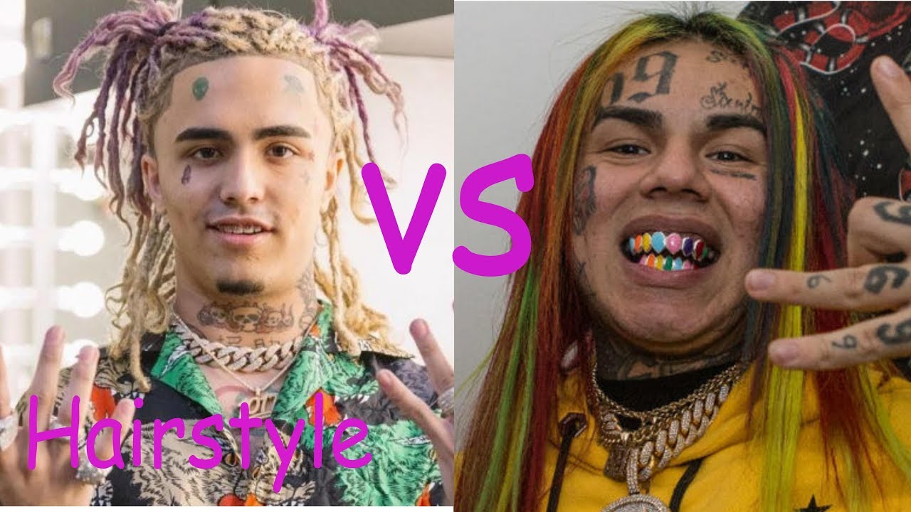 Lil pump hairstyle vs Tekashi 6ix9ine hairstyle (2018)