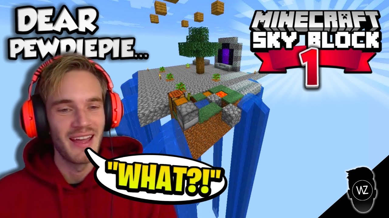 Dear PewDiePie... Here's How You Play Skyblock (Minecraft Skyblock #1)