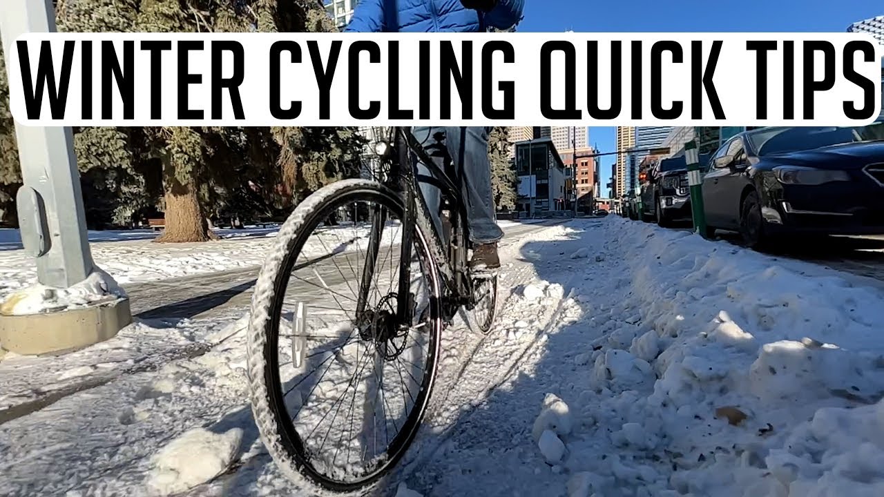 3 quick tips for riding a bike in winter