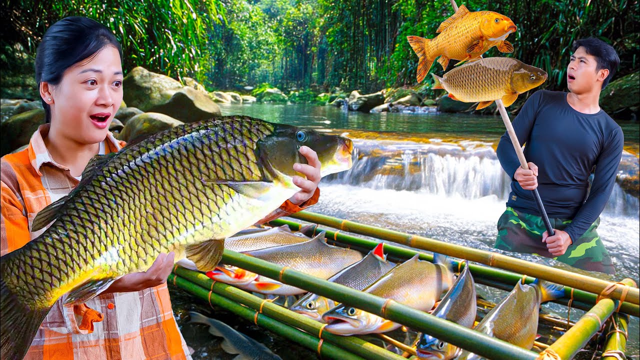 Tu Tien recovers quickly – CEO Jack makes traps and catches many fish in the wild