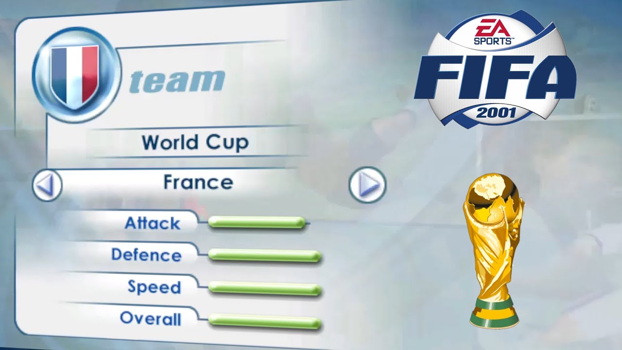 [PC] | FIFA 2001 | FRANCE | WORLD CUP | LONGPLAY | PROFESSIONAL DIFFICULTY