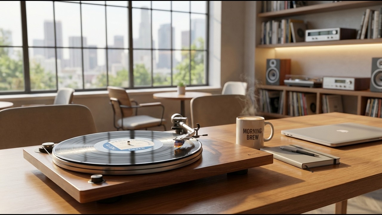 Work Jazz on Vinyl ☕ Smooth Jazz Music for Focus & Productivity 