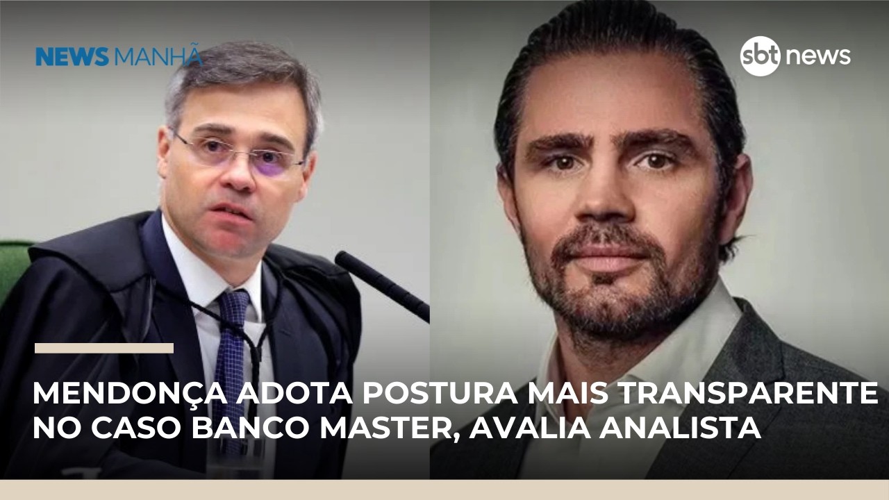 Mendonça adota postura mais transparente no caso Banco Master, avalia analista | #NewsManhã