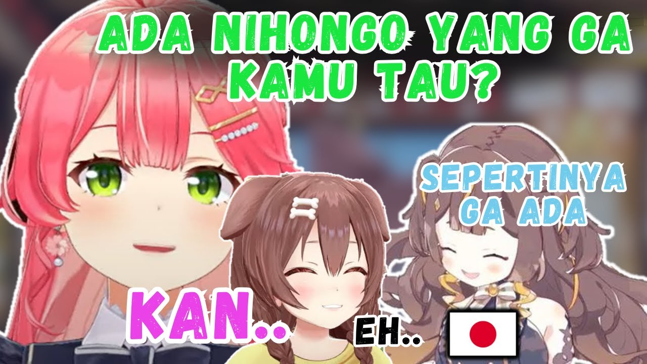 Ditanya MIKO Frasa Jepang, ANYA Merendah Sampai Ke Inti Bumi 【Hololive | Clip】