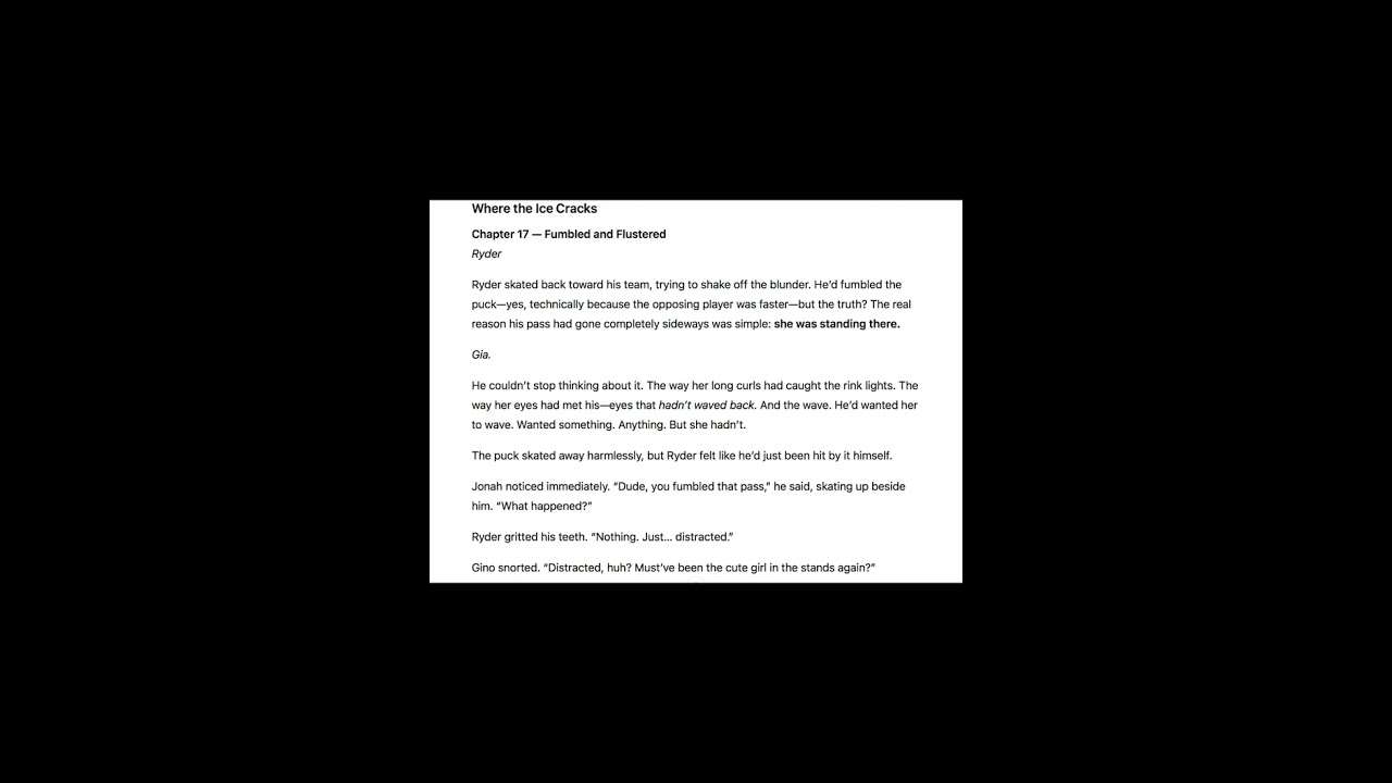 Where the Ice Cracks part 1 (ChatGPT story)