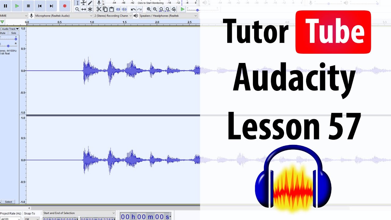 Audacity Tutorial - Lesson 57 - Reverb