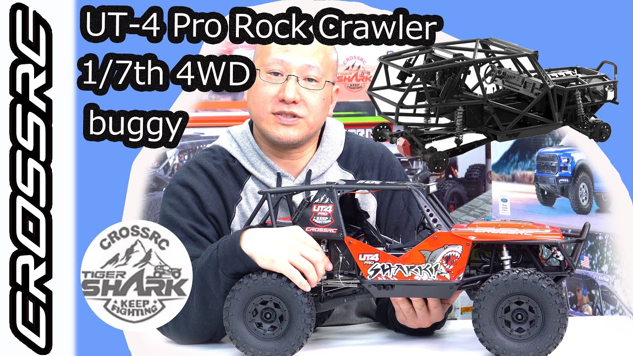 #OBLHOBBY  #CROSSRC　UT-4PRO Rock Crawler 1/7th 4WD buggy RTRキット【ブラシ775モーター+HOBBYWING　880ESC+技適認定プロボ】
