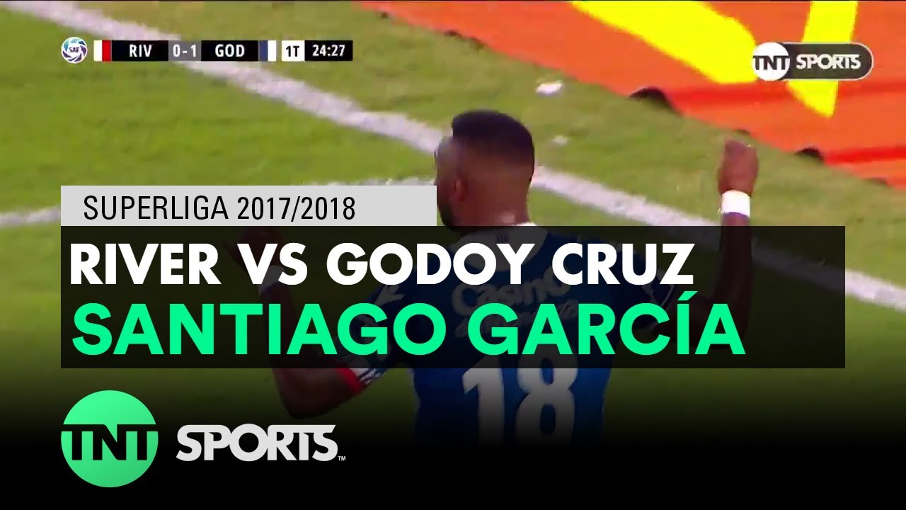 Santiago Garc&iacute;a (0-2) River vs Godoy Cruz | Fecha 16 - Superliga Argentina 2017/2018