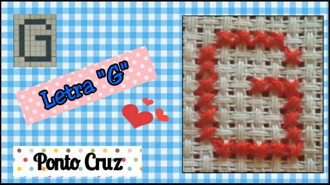 Letra G - alfabeto ponto cruz