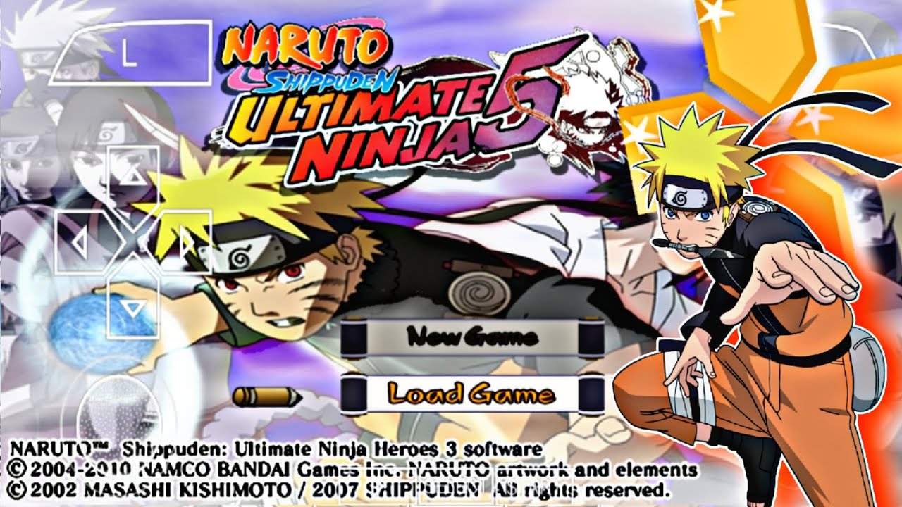 NOVO MOD DE NARUTO ACCEL 3!! NARUTO SHIPPUDEN ULTIMATE NINJA 5 PARA PPSSPP!