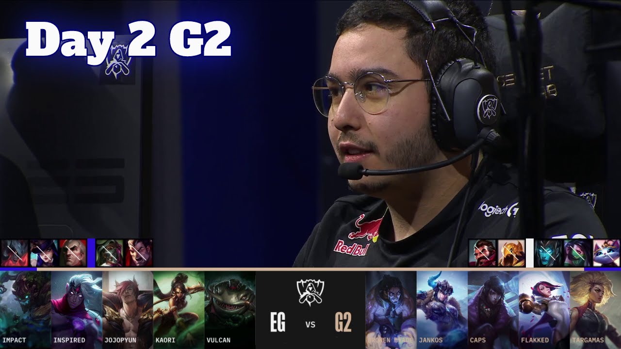 EG vs G2 | Day 2 LoL Worlds 2022 Main Group Stage | Evil Geniuses vs G2 Esports - Groups full game