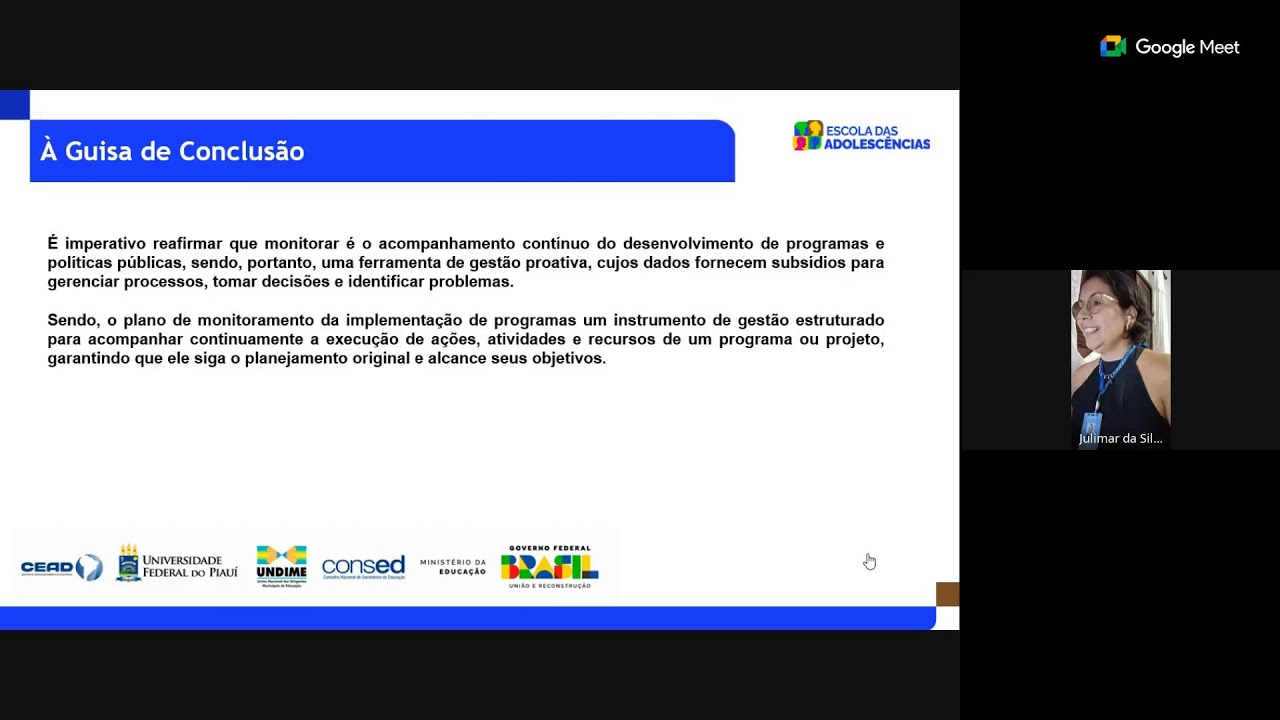 Especialização em Adolescências e Equidade nos Anos Finais - Módulo VI - Aula III