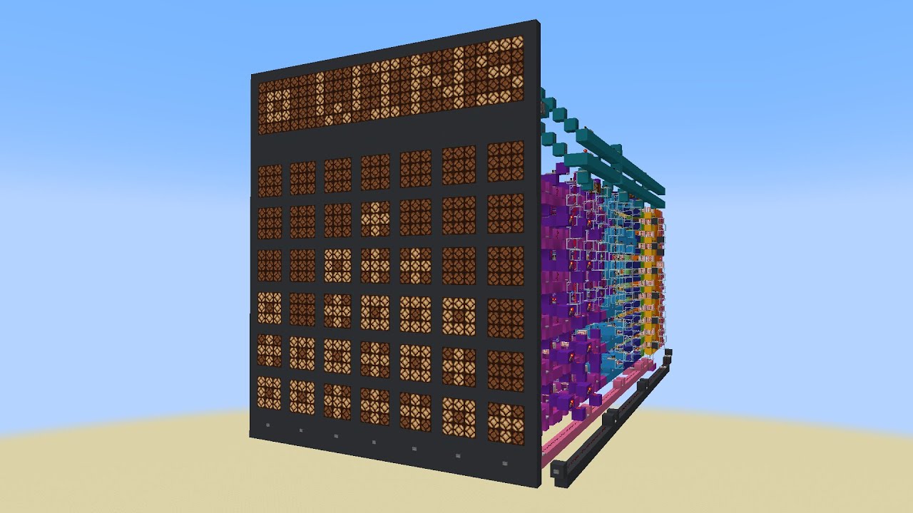 Redstone Connect 4 (With Win Detection) in Minecraft