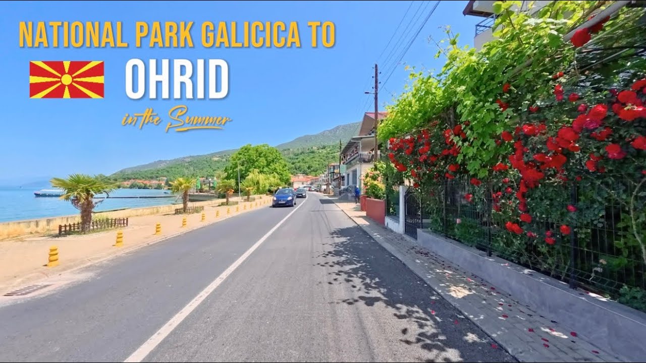 Driving in North Macedonia 🇲🇰 From National Park Galicica to Ohrid | Scenic Summer Road Trip 2025