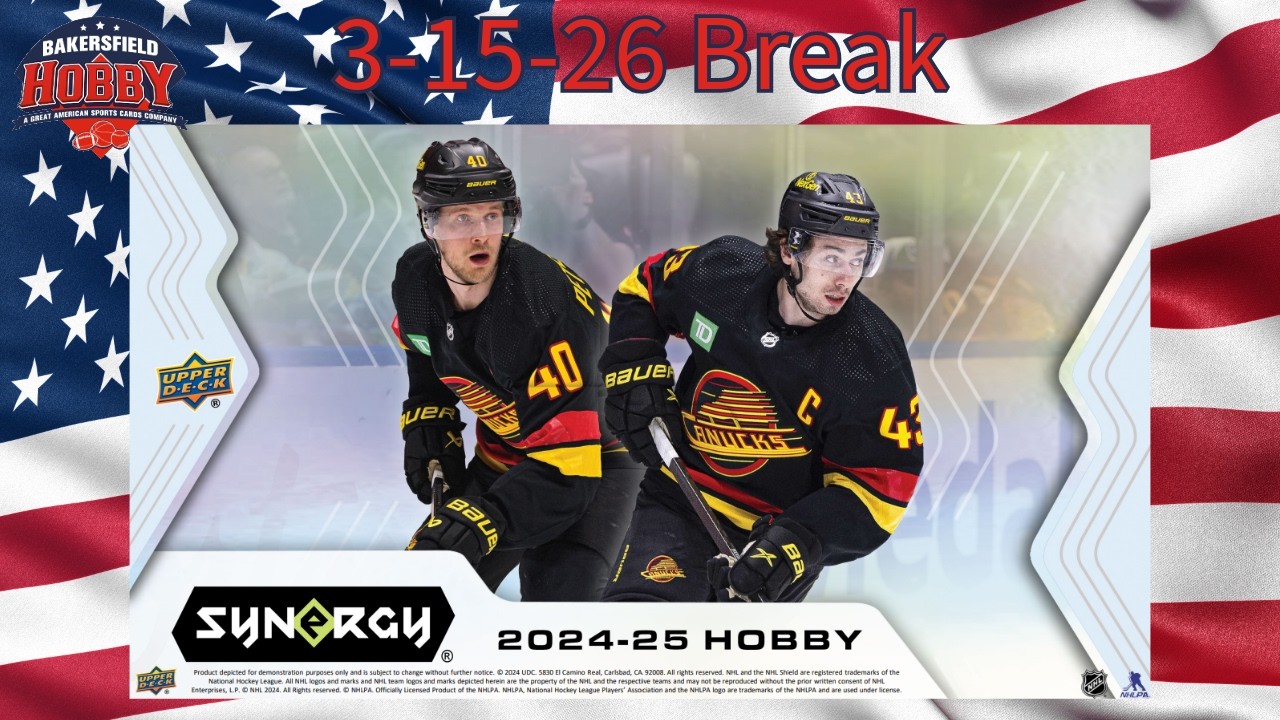 3-15-2026 2024/25 Upper Deck Synergy Hockey Hobby Break #516