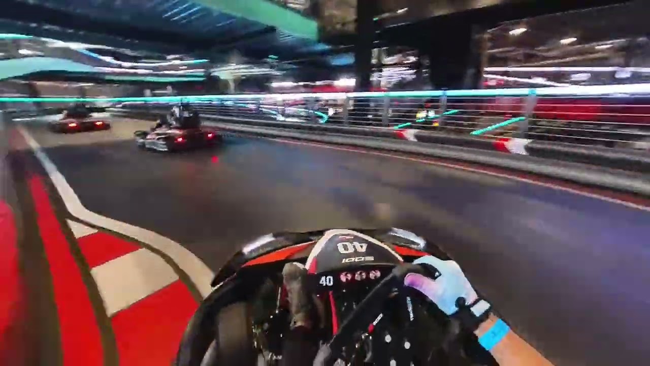 Crew day off part 2. Second of fours races at Calgary Speeders Chinook Location - Blue Track Race 2