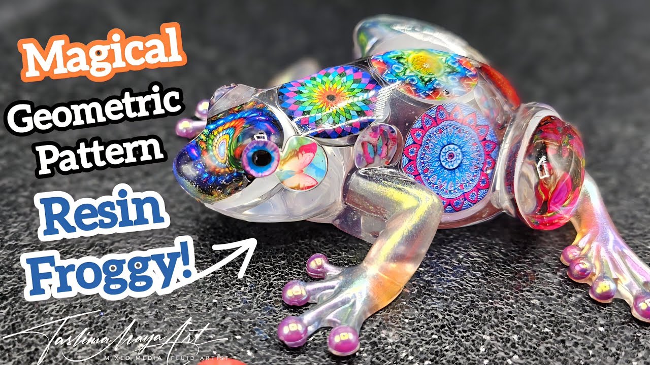 🎨🐸 Froggy Friday Resin Tutorial | Colourful Geometric Frog with JDiction & Resiners Tools