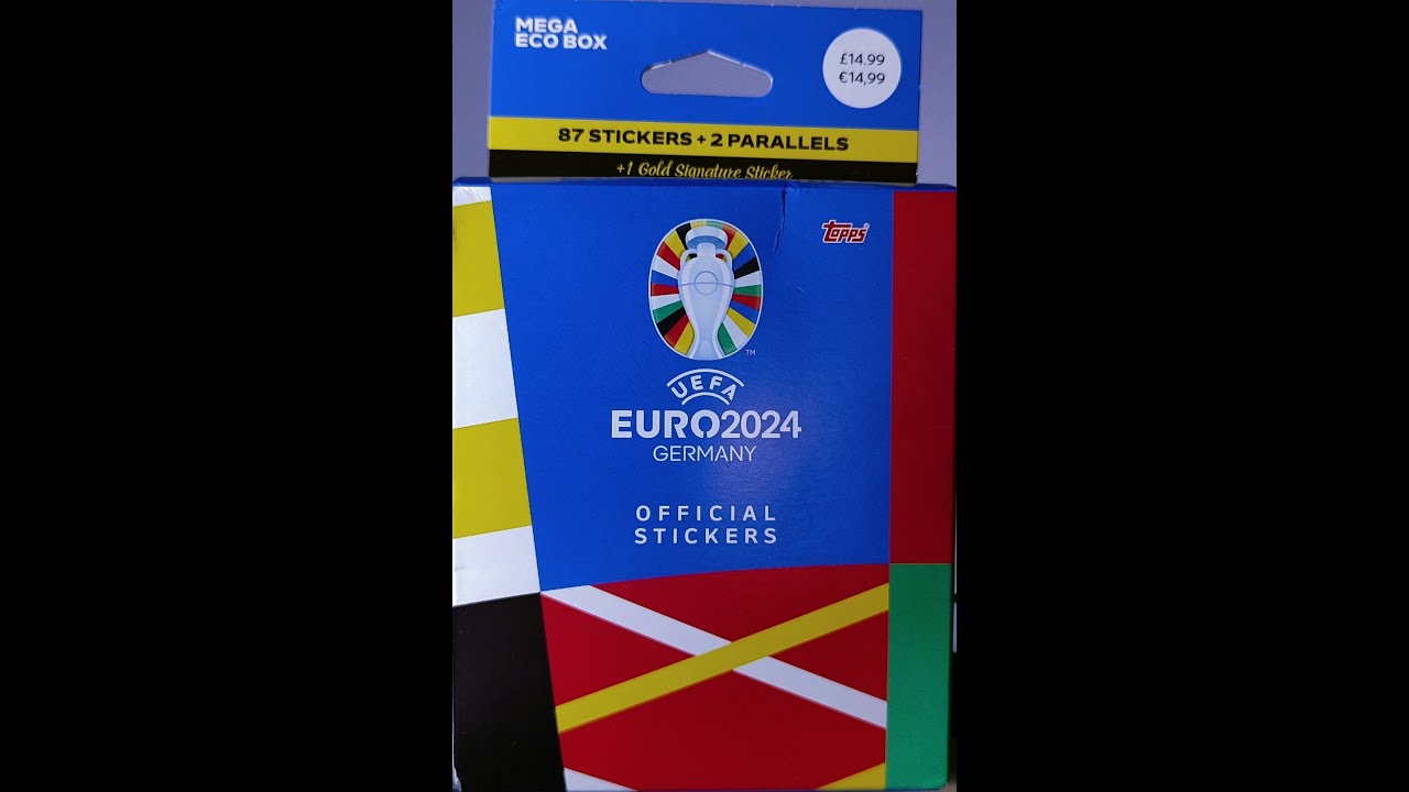 TOPPS UEFA EURO 2024 STICKERS, EP. 2. Abertura de um MEGA ECO BOX.😎