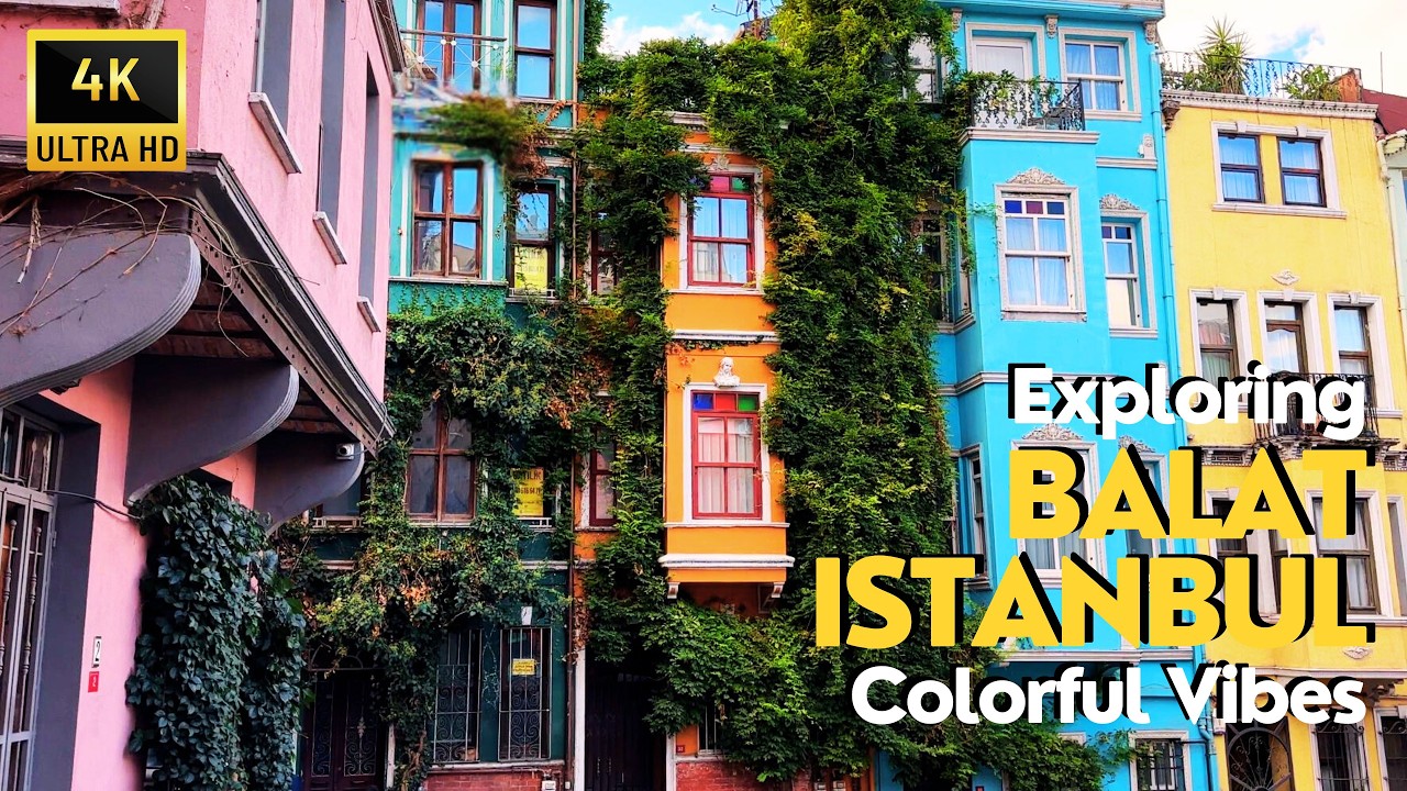 Istanbul, Turkey🇹🇷 'Balat' 4K Walking Tour | Colorful Vibes in Most Attractive Energetic District