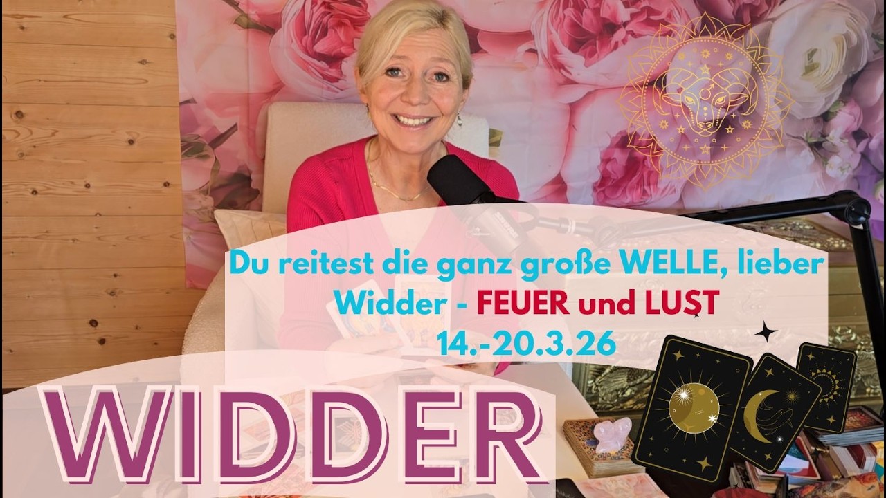 WIDDER - Du reitest die große WELLE  Feuer und Lust🥰🔥💖🌹14.-20.3.26