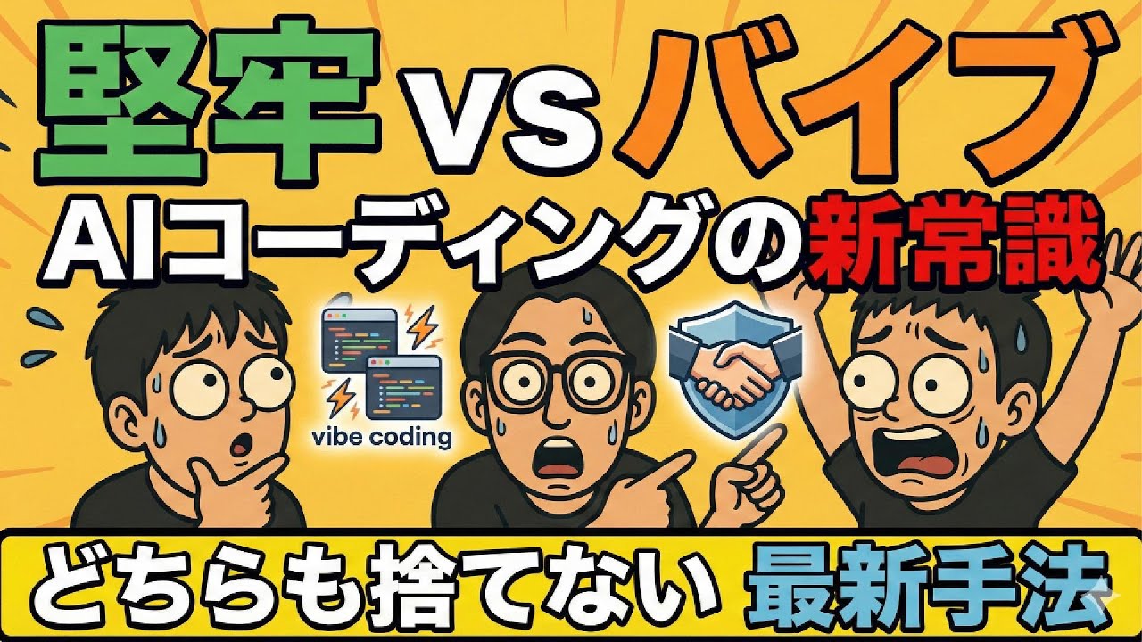 【新常識】堅牢とバイブは両立できる？AI開発の最新手法がアツい件