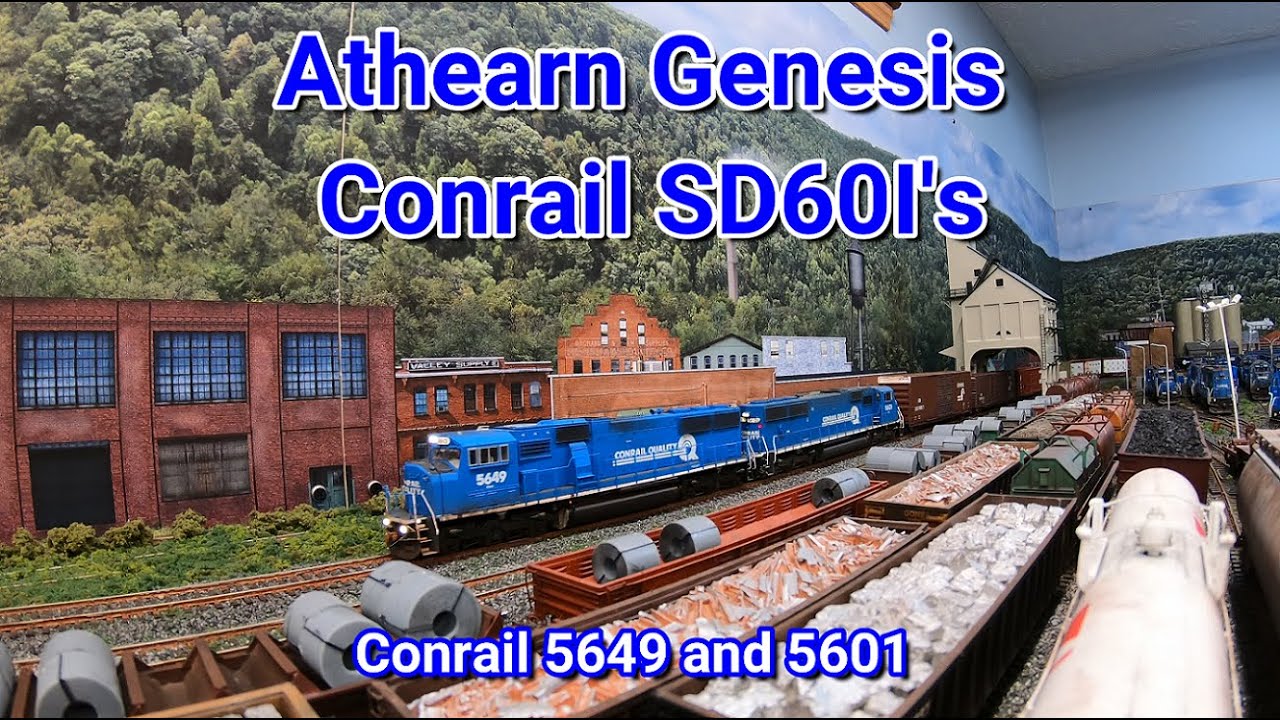 Athearn Genesis Conrail SD60I's On Conrail's O&WV