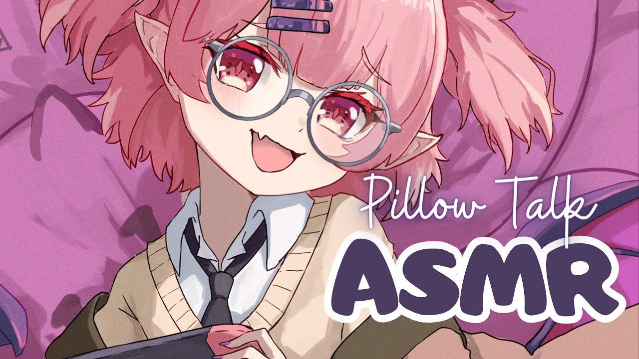 ASMR | Pillow Talk with your Personal Demon Before Sleep | Soft Whispers, Kissies & more 💤