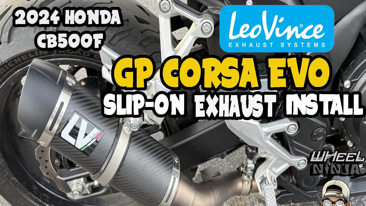 Leo Vince Slip-On Exhaust Install 2024 Honda CB500F