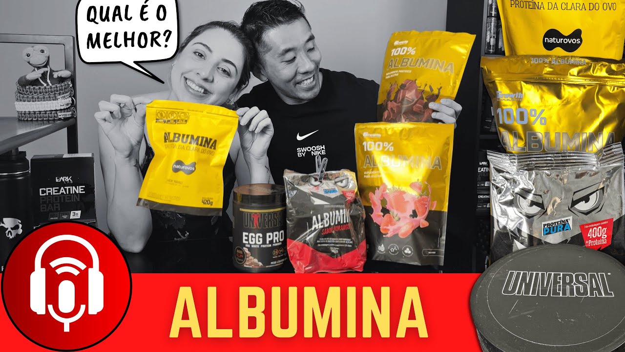 Análise Albumina com Sabor | Growth, Naturovos, Proteína Pura e Egg Pro Universal Nutrition