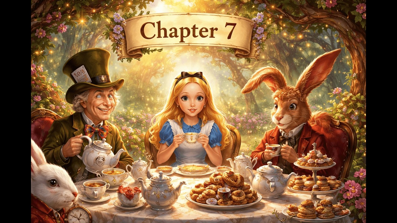 Alice in Wonderland Chapter 7 | The Mad Tea Party (B1 Level English)