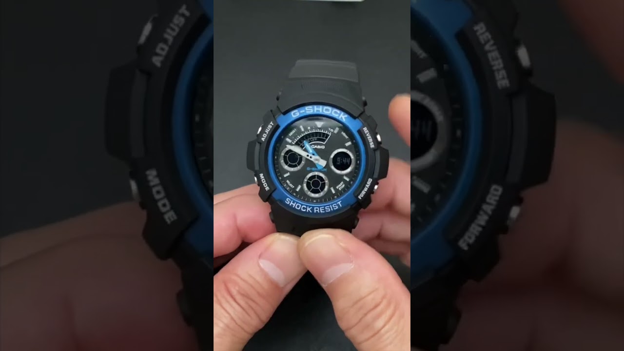 [Time Setting] G-SHOCK AW-590 AW-591 Analog