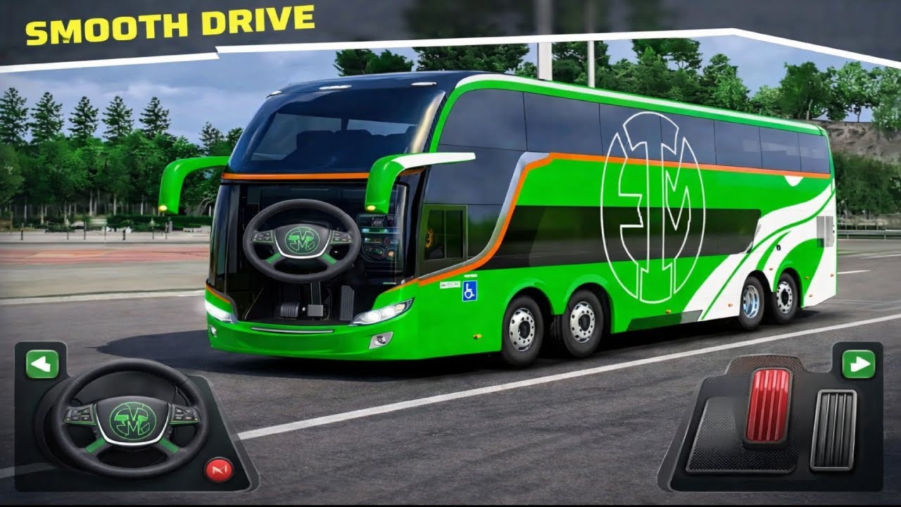 Modern Luxury Bus Simulator – Smooth Driving & Parking Gameplay (Mobile)
