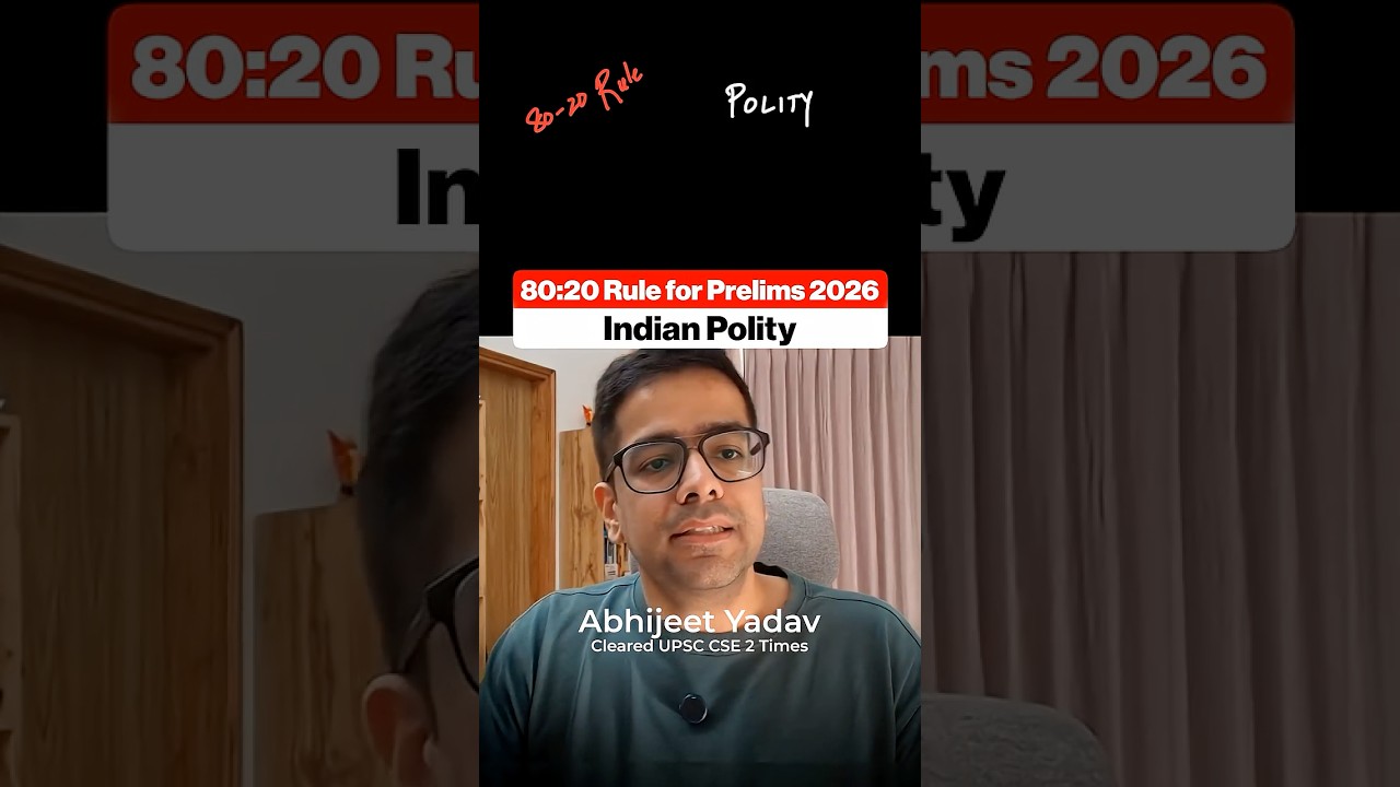 80:20 Rule for Indian Polity for UPSC Prelims 2026