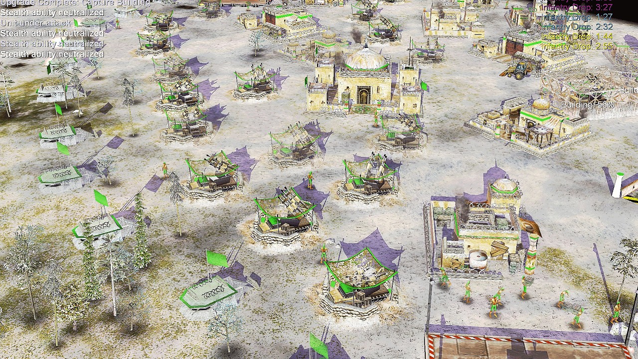 GLA Stealth vs 3 INFANTRY China - Command & Conquer Generals Apocalyptic