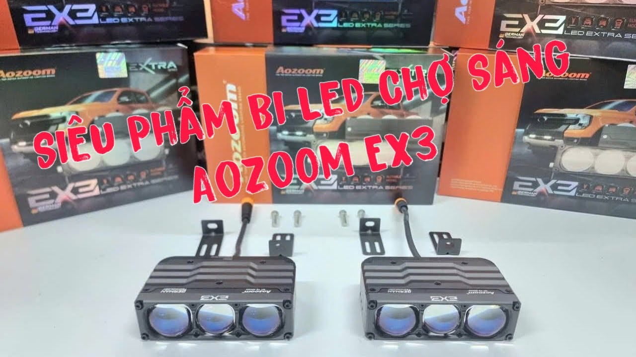 Siêu Phẩm Bi Led Chợ Sáng Aozoom Ex3 Nhỏ Gọn Siêu Sáng Dễ Lắp
