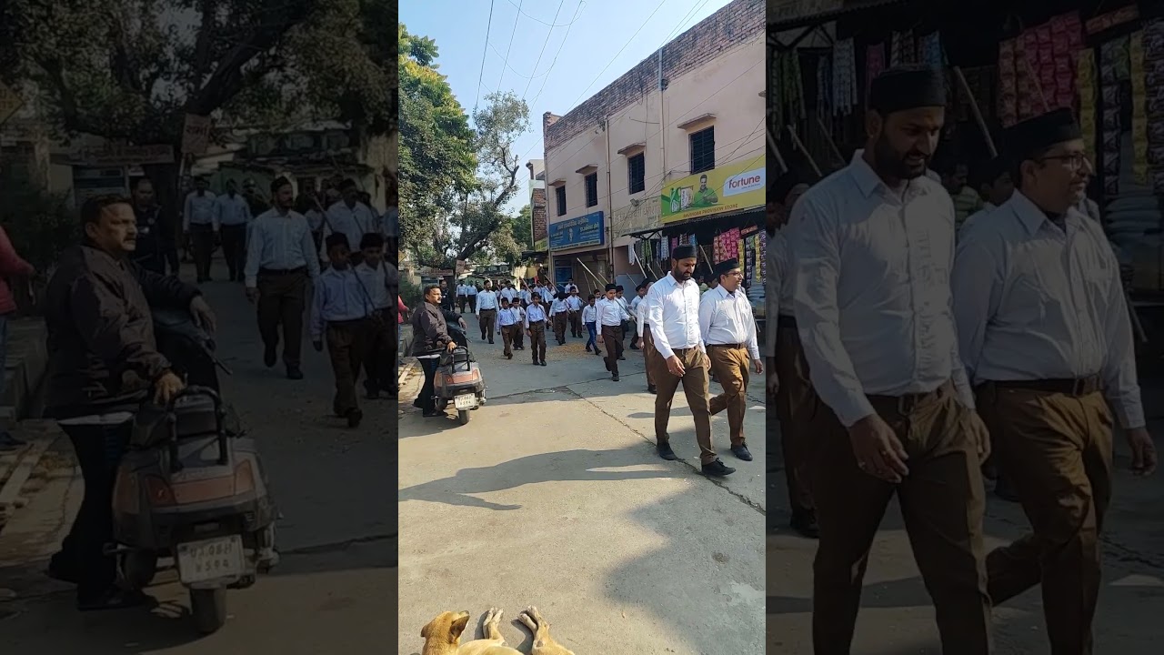 RSS sangh paidal march #saharanpur #trending #travel #video #hindu