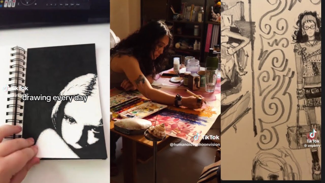 Cool tiktok art that inspires me a lot⭐️