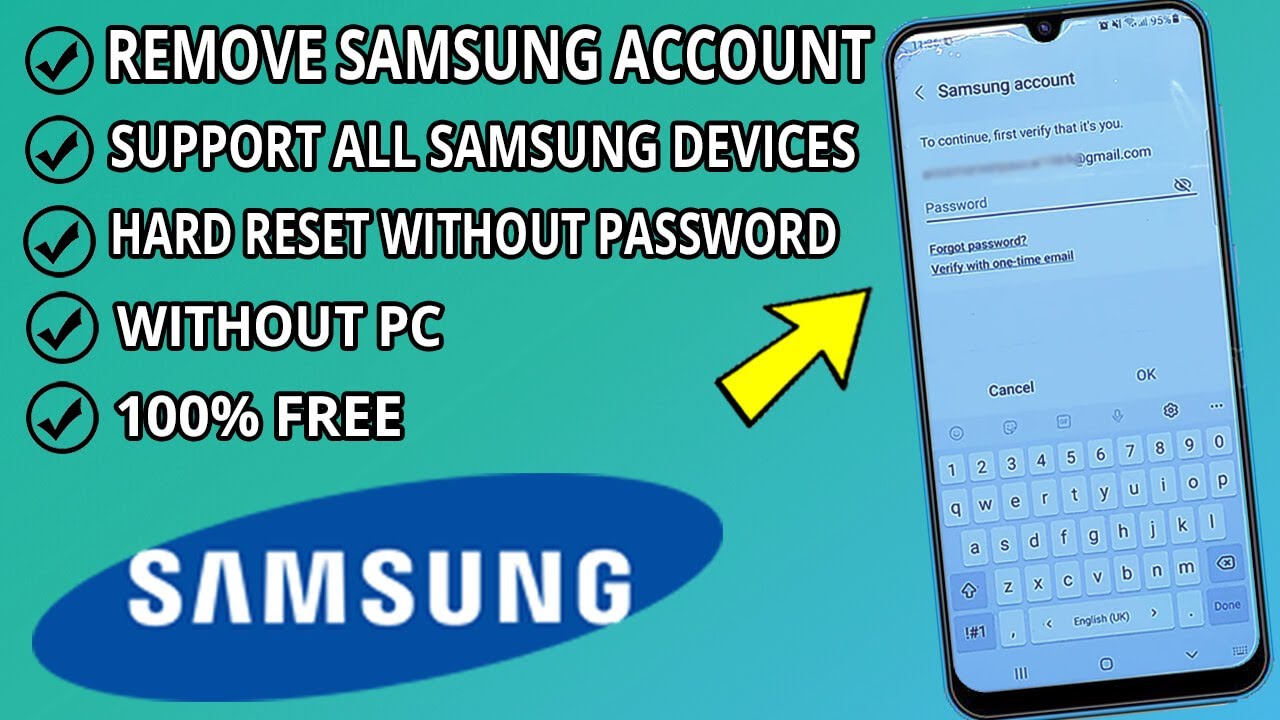 Удаление учетной записи Samsung без пароля | Remove Samsung Account Without Password