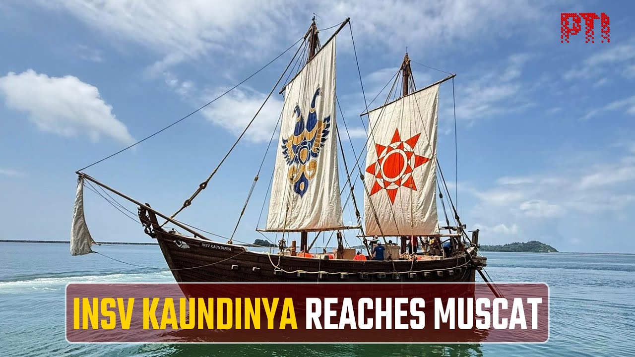 Reviving ancient India-Oman maritime links: INSV Kaundinya reaches Muscat, gets grand welcome