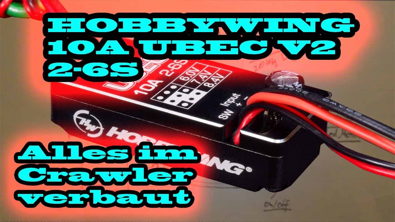 Hobbywing 10A UBEC V2 - Meine komplette Elektronik auf 4 Kanälen