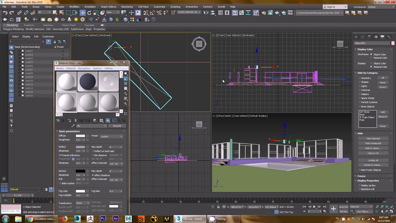 Rendu vray 5 exter villa part01